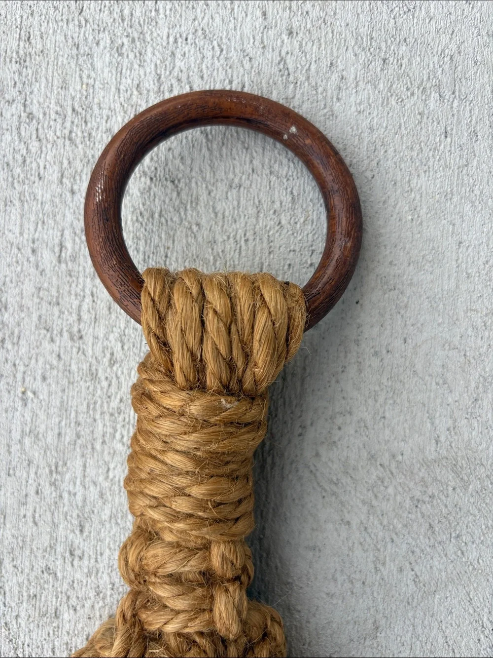 Vintage handcrafted macramé